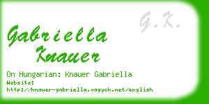 gabriella knauer business card